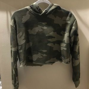 Camp crop top hoodie
